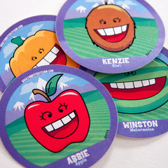 Buddy Badge Vinyl Stickers Pack 3