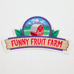 Funny Fruit Farm Logo Vinyl Sticker